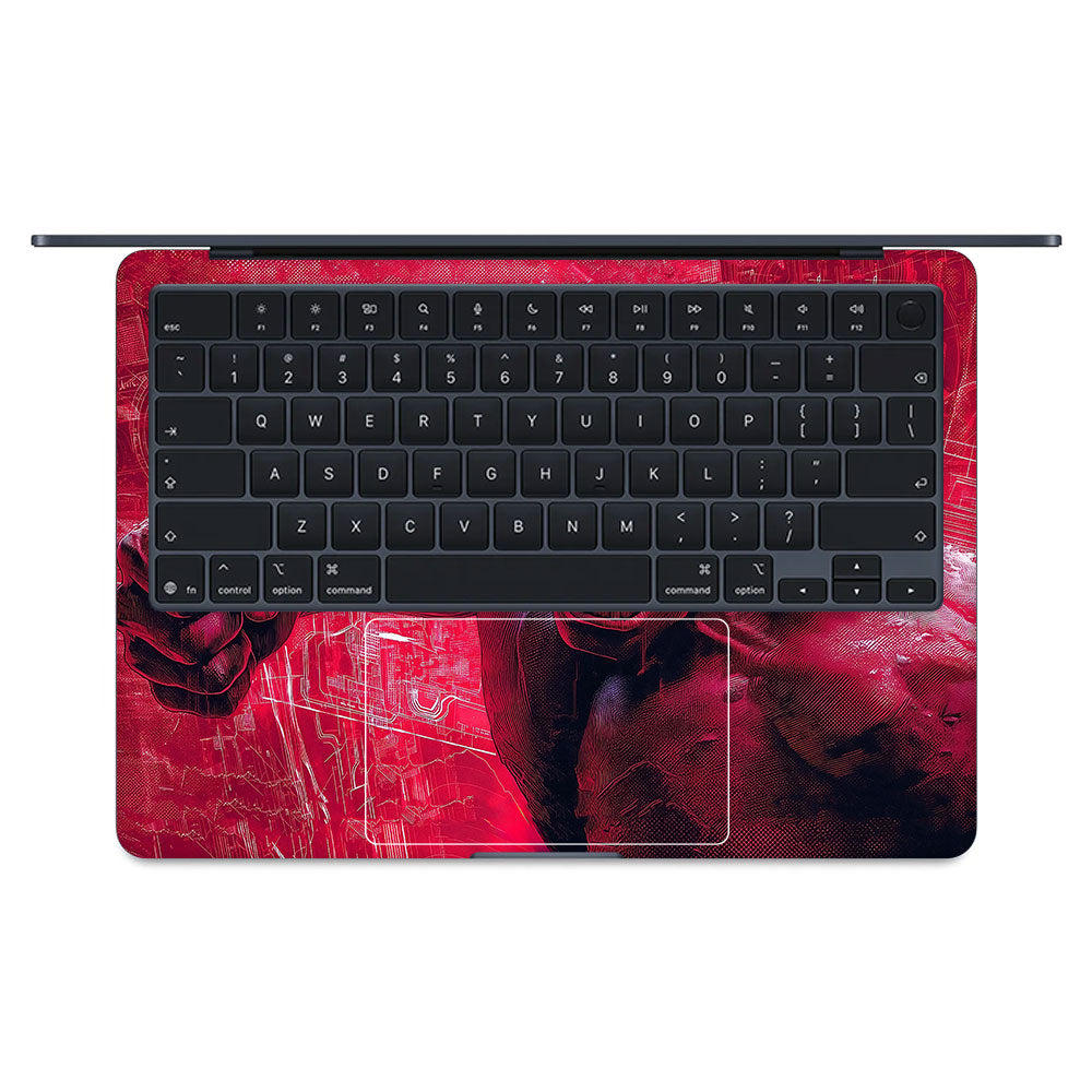 Gamma Rage Red Hulk MacBook Air 13 M5 2026  Laptop Skin