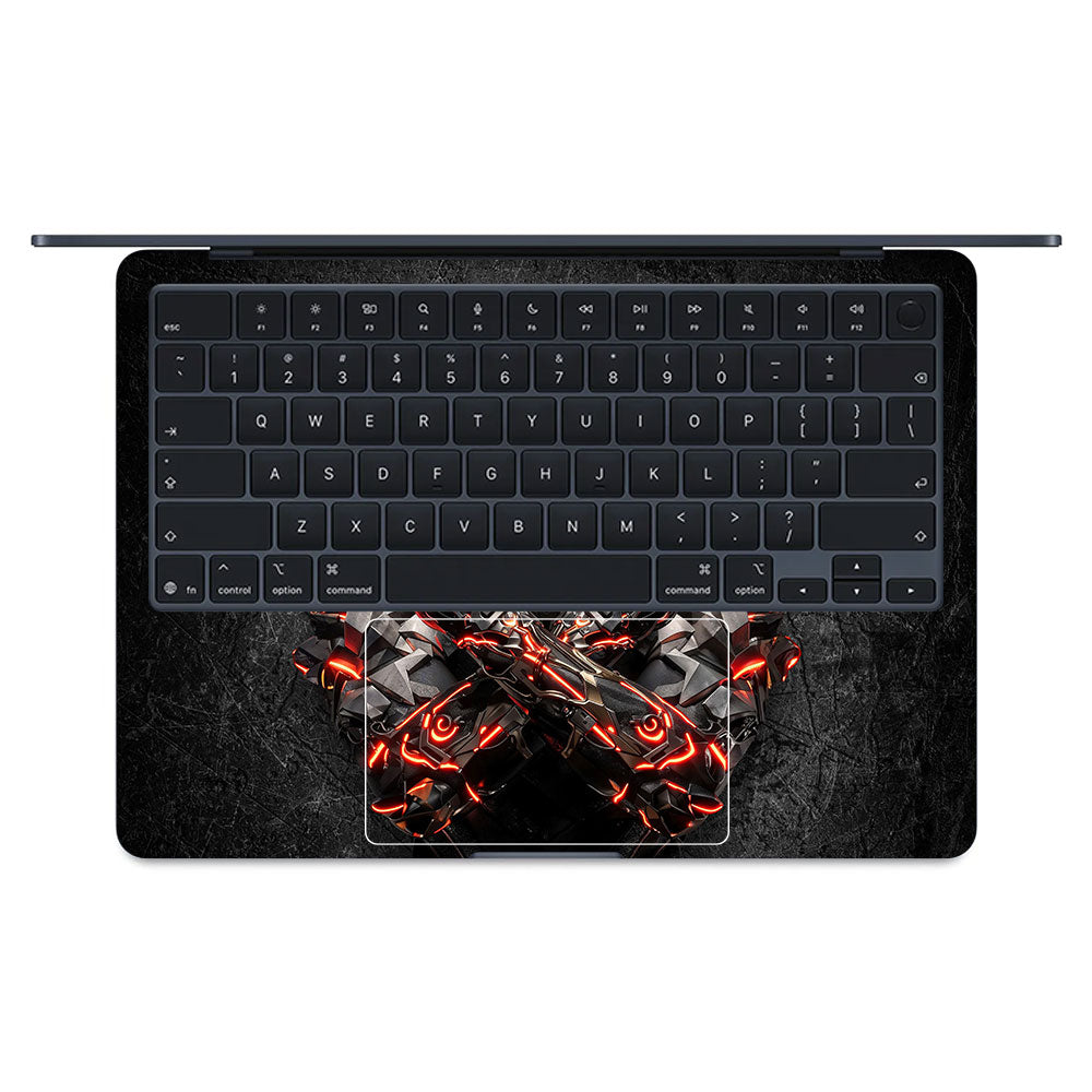 Black Panther Glowing Fury MacBook Air 13 M5 2026 Laptop Skin