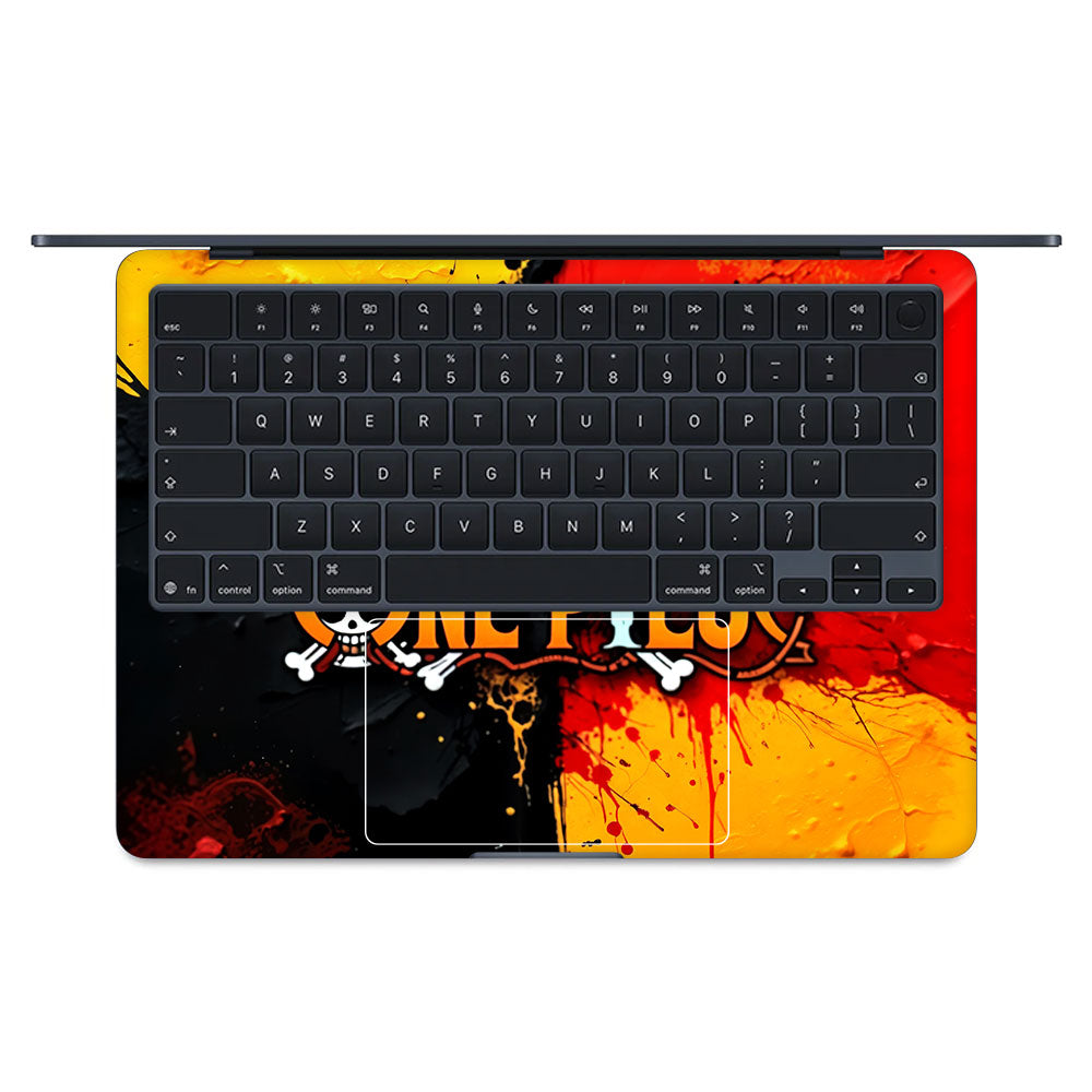 One Piece Paint Splash MacBook Air 13 M5 2026 Laptop Skin