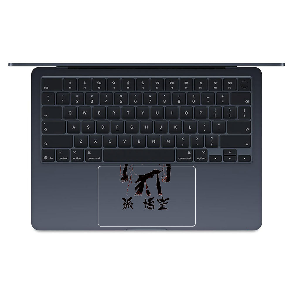 Transparent Sunset Samurai Macbook Air 13 M5 2026 Laptop Skin