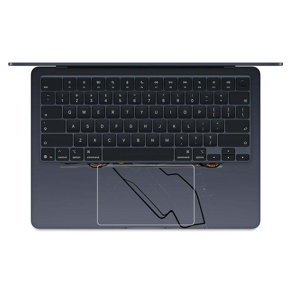 Transparent Track King Macbook Air 13 M5 2026 Laptop Skin