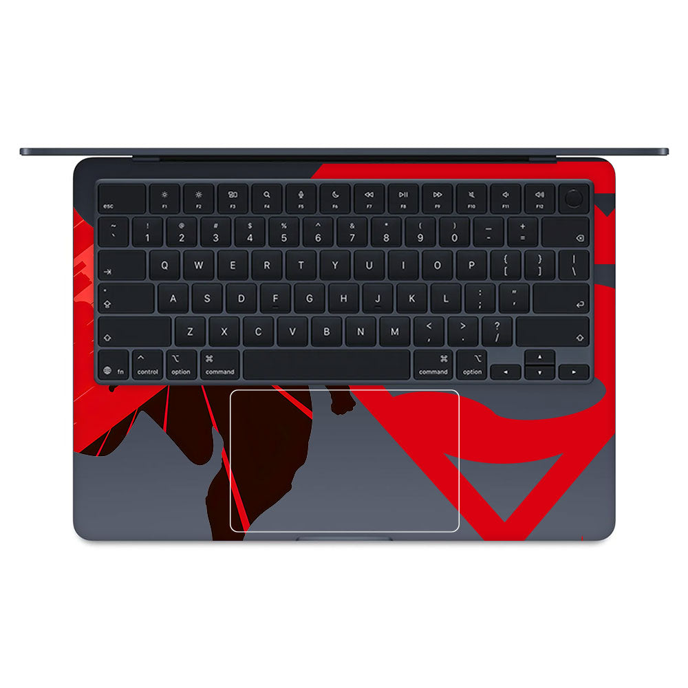 Transparent Man of Steel Macbook Air 13 M5 2026 Laptop Skin