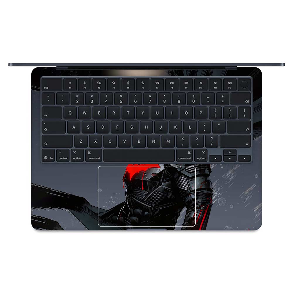 Transparent Dark Knight Macbook Air 13 M5 2026 Laptop Skin