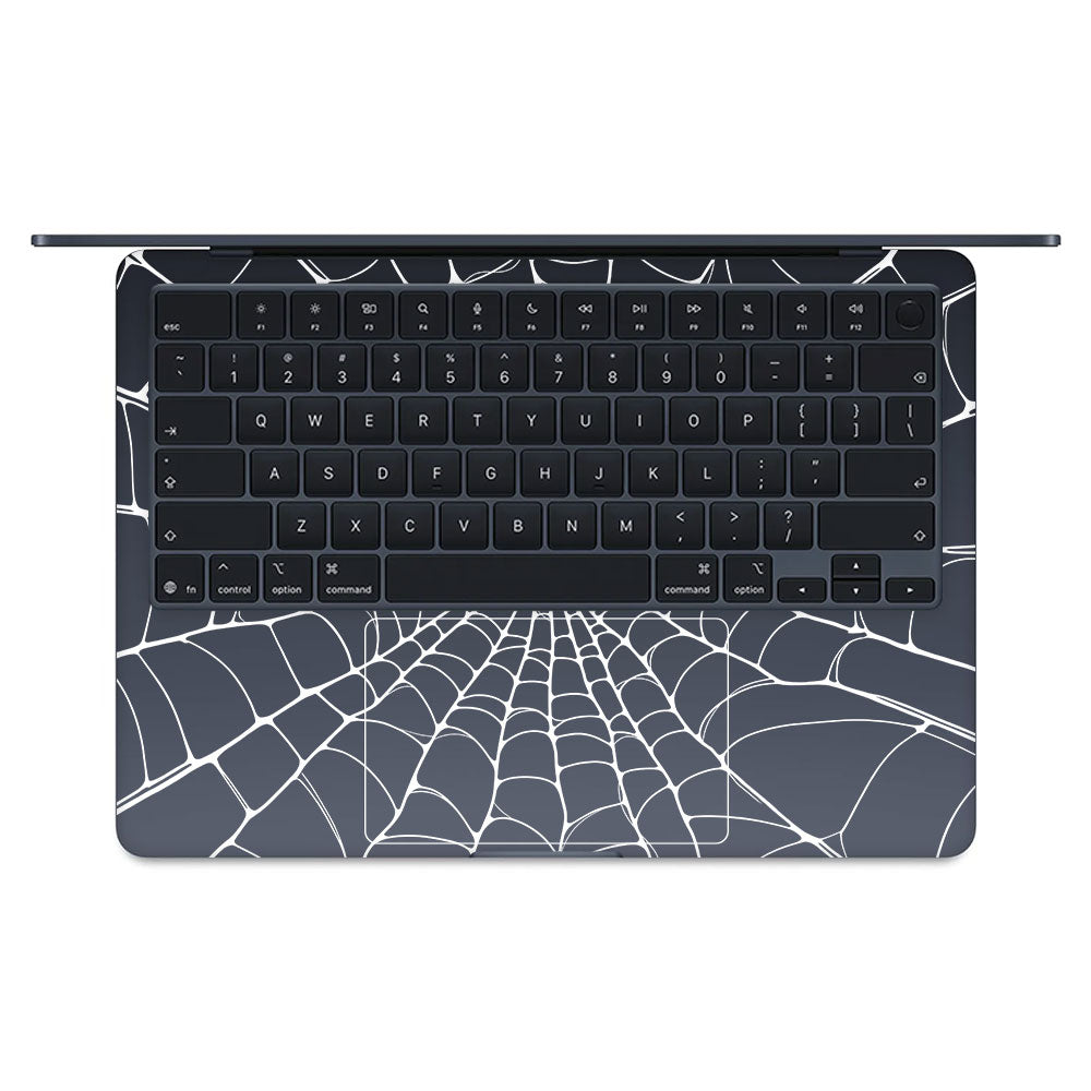 Transparent Spider Web Vortex Macbook Air 13 M5 2026 Laptop Skin