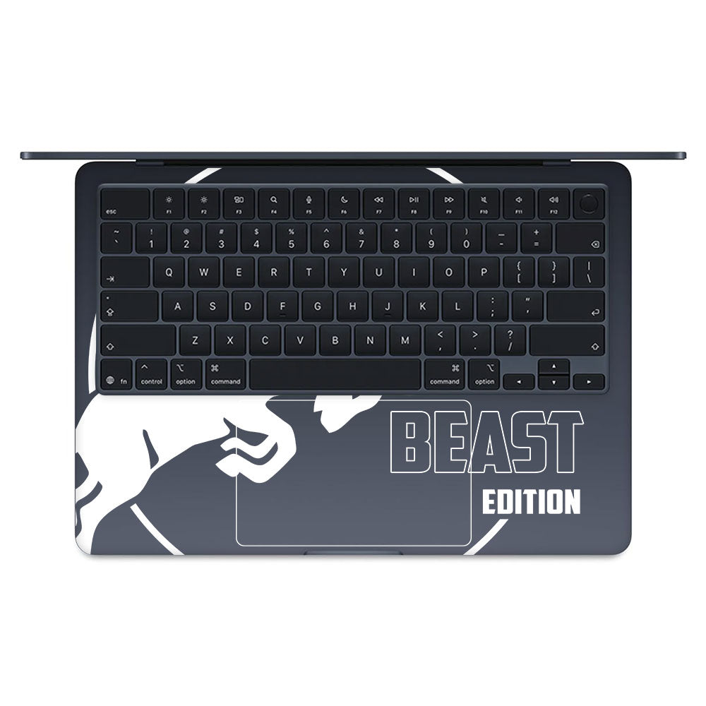 Transparent Red Bull The Beast Edition Macbook Air 13 M5 2026 Laptop Skin