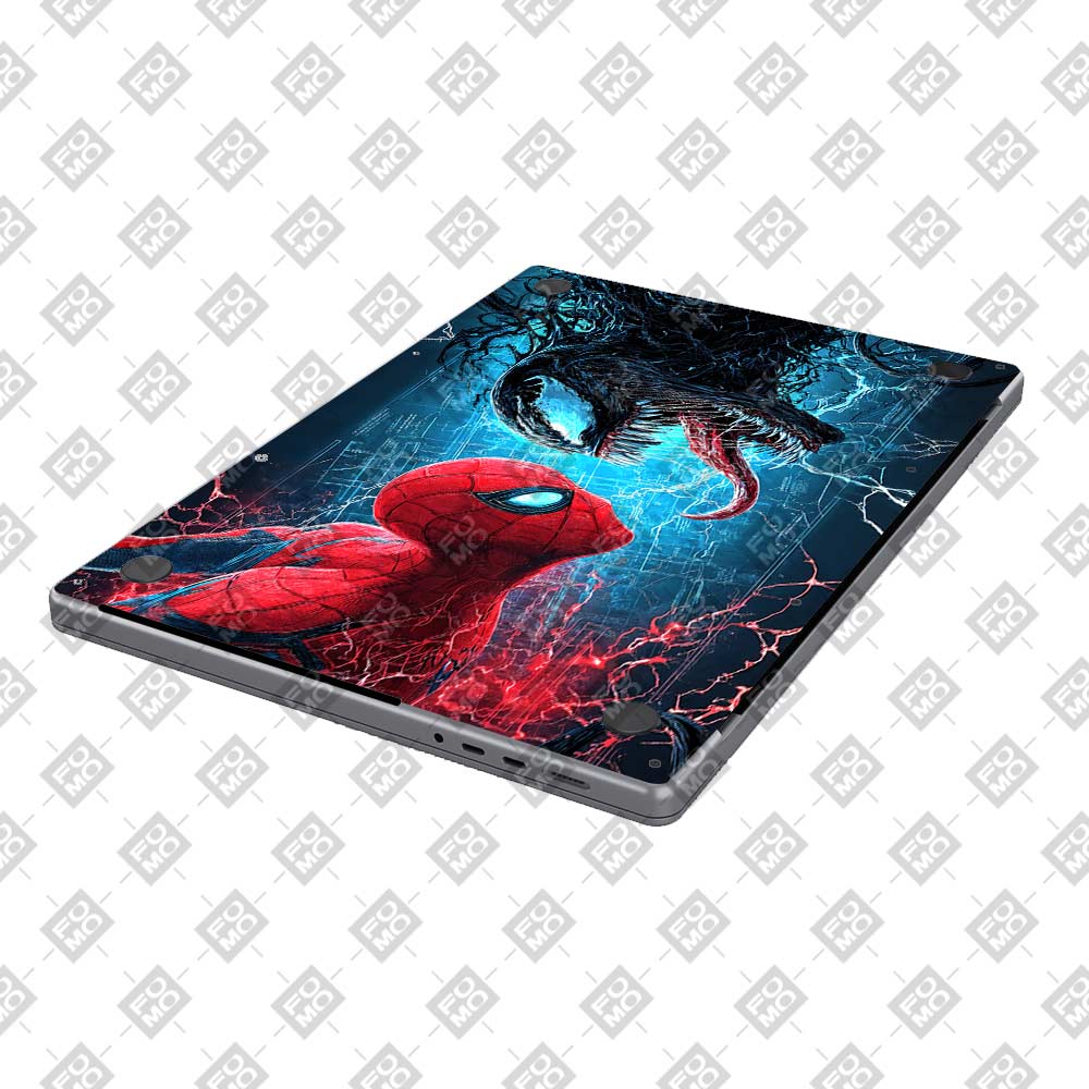 Spiderman vs Venom Showdown MacBook Air 15 M4 2025 3D Laptop Skin