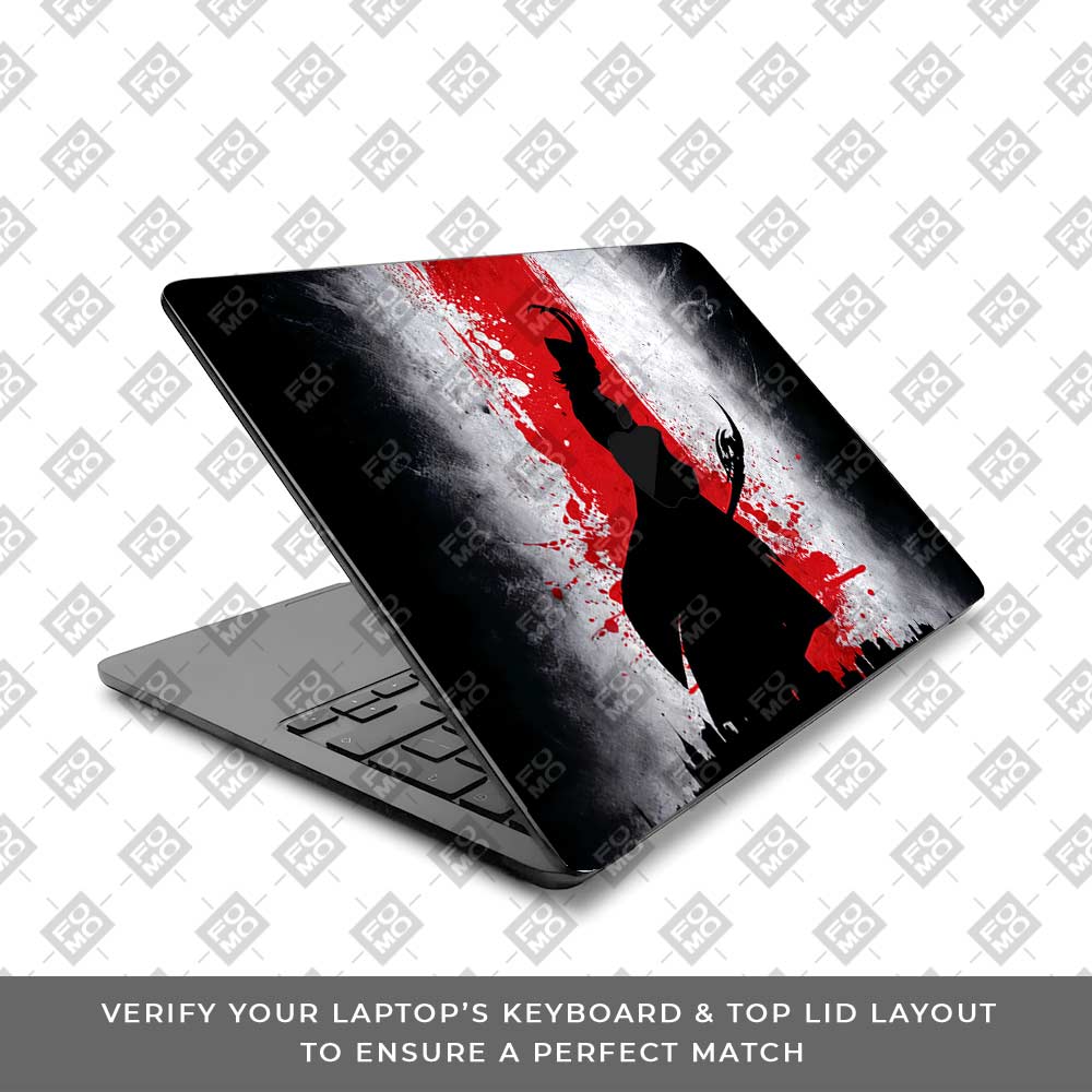 Loki Silhouette Red Strike MacBook Air 13 M4 2025 Laptop Skin
