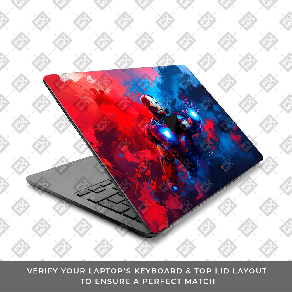 Iron Man Arc Reactor Power MacBook Air 13 M4 2025 Laptop Skin