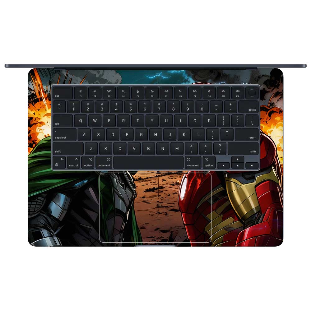 Armored Hero Showdown MacBook Air 15 M3 2024 3D Laptop Skin
