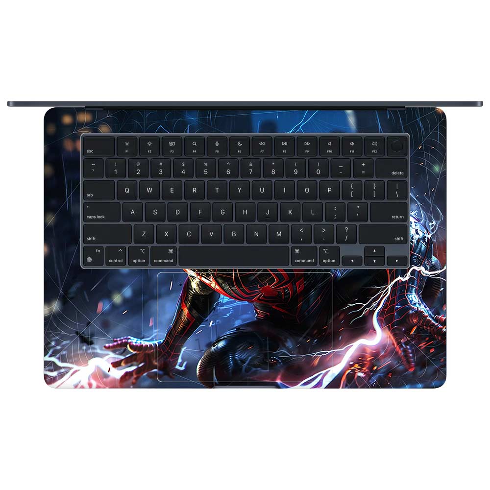 Miles Morales Shockwave MacBook Air 15 M2 2023 3D Laptop Skin