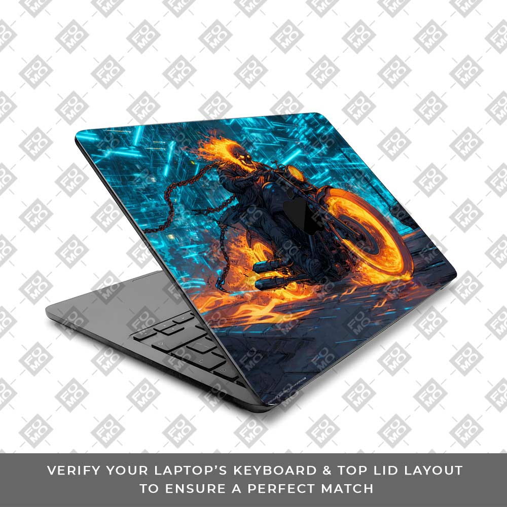 Hellfire Rider MacBook Air 13 M4 2025 Laptop Skin