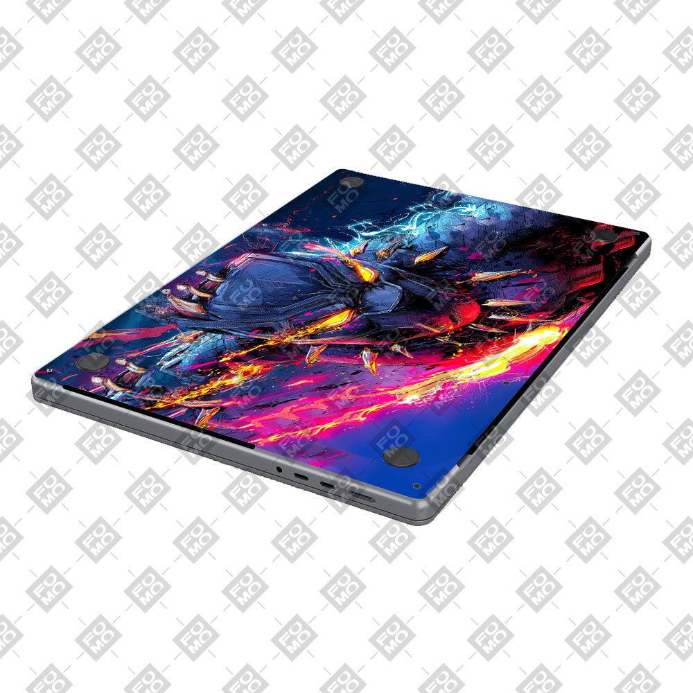 Vibranium Fury Wakandan Charge MacBook Air 15 M3 2024 Laptop Skin