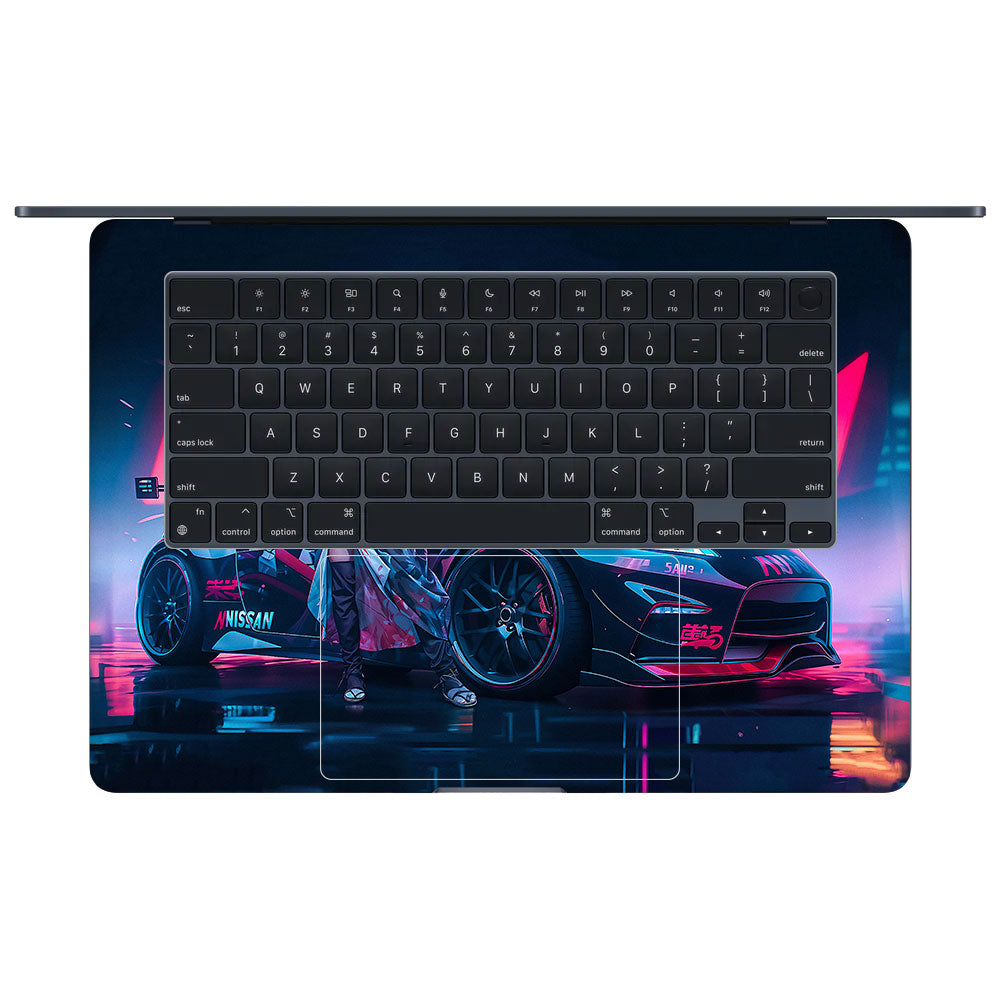 Neon Bloom Nezuko Racer MacBook Air 15 M2 2023 Laptop Skin