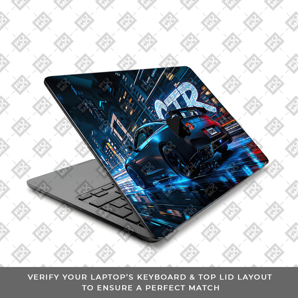 Neon GTR Nights MacBook Air 13 M3 2024 Laptop Skin
