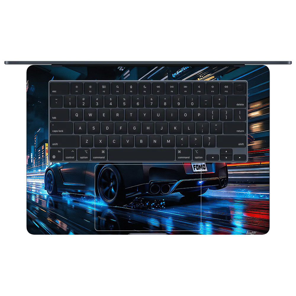 Neon GTR Nights MacBook Air 15 M2 2023 Laptop Skin