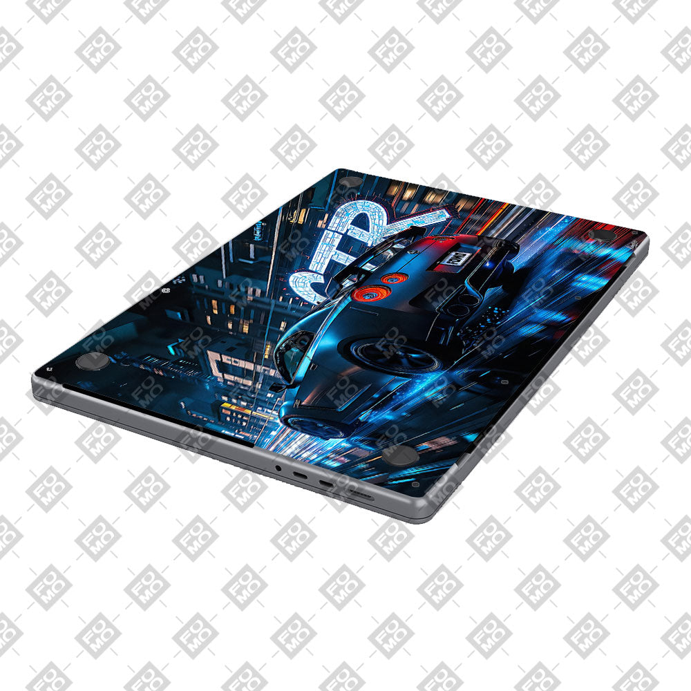 Neon GTR Nights MacBook Air 13 M4 2025 Laptop Skin