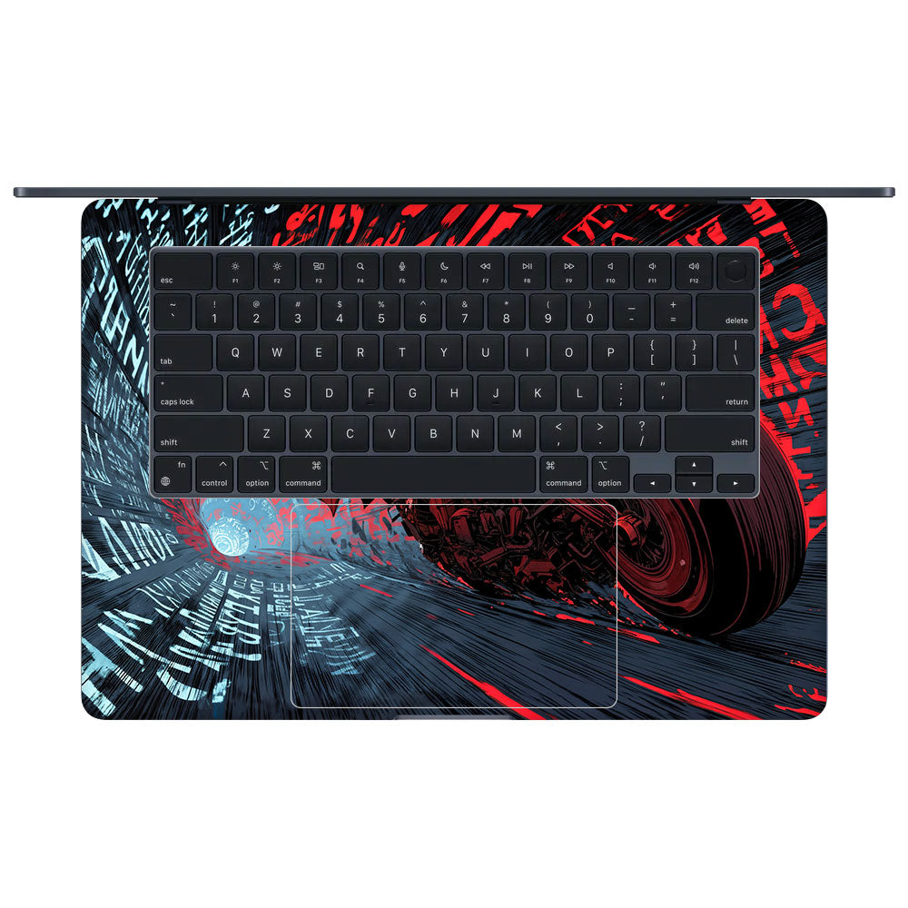 Dark Knight Overdrive MacBook Air 15 M4 2025 3D Laptop Skin