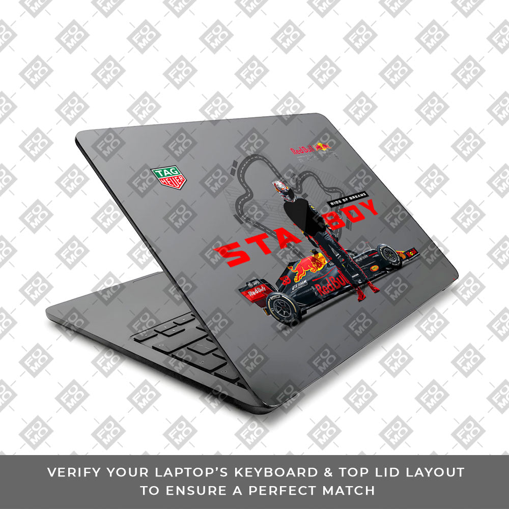 Transparent Starboy Racer Macbook Air 13 M5 2026 Laptop Skin