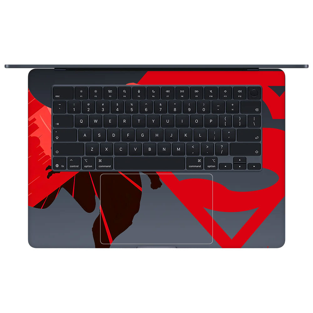 Transparent Man of Steel Macbook Air 15 M5 2026 Laptop Skin