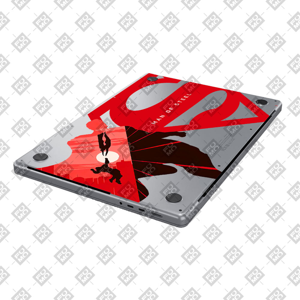 Transparent Man of Steel Macbook Air 13 M5 2026 Laptop Skin