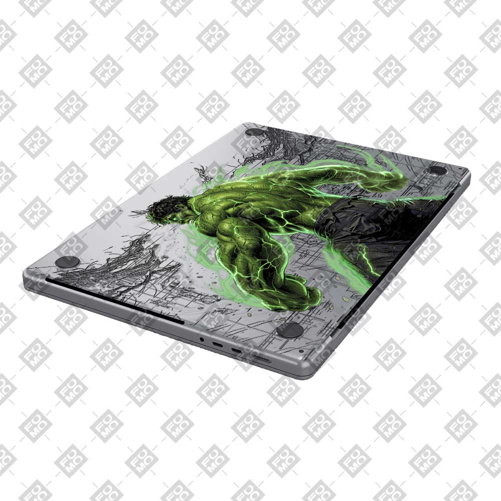 Transparent Hulk Smash Macbook Air 15 M5 2026 Laptop Skin