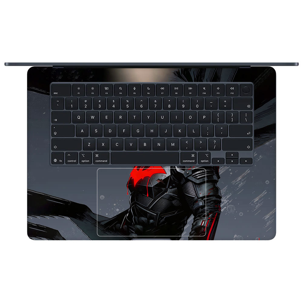 Transparent Dark Knight Macbook Air 15 M5 2026 Laptop Skin