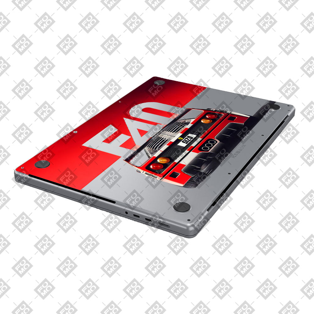 Transparent Ferrari F40 Macbook Air 13 M5 2026 Laptop Skin