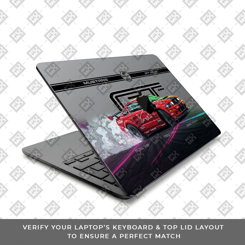 Transparent Shelby GT500 Red Bull Venom Macbook Air 13 M5 2026 Laptop Skin
