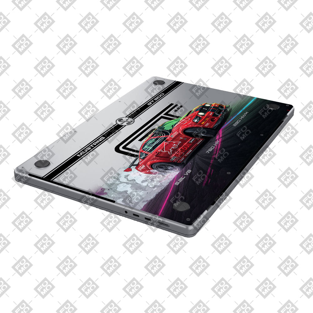Transparent Shelby GT500 Red Bull Venom Macbook Air 13 M5 2026 Laptop Skin