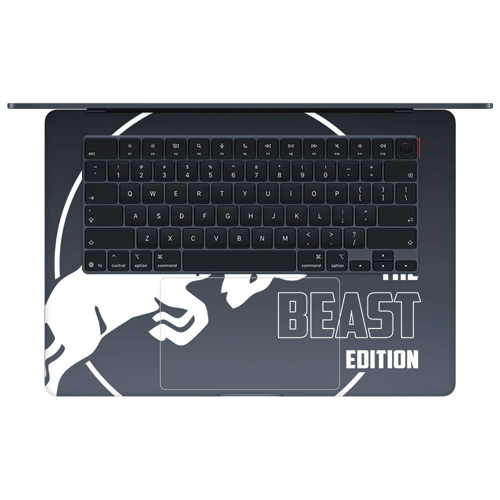 Transparent Red Bull The Beast Edition Macbook Air 15 M5 2026 Laptop Skin