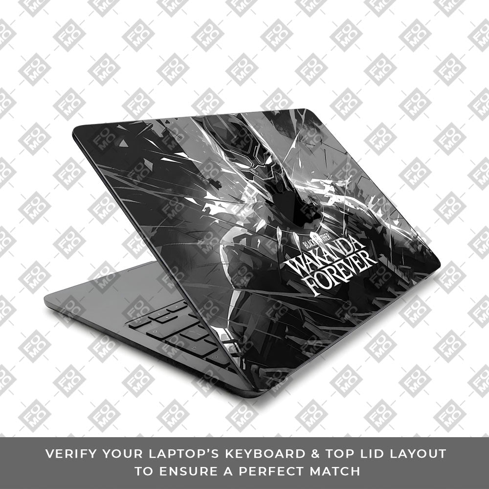 Black Panther Wakanda Forever Macbook Air 15 M5 2026 3D Laptop Skin