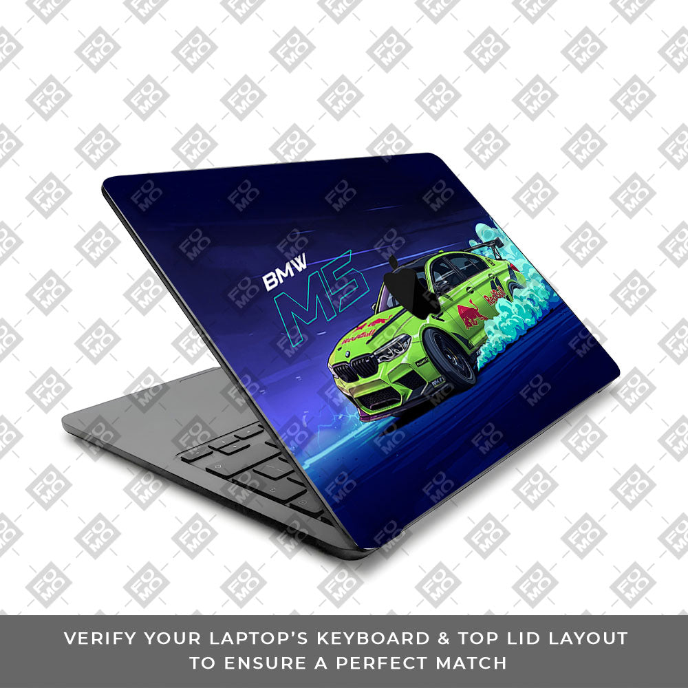 BMW M5 Macbook Air 15 M5 2026 3D Laptop Skin