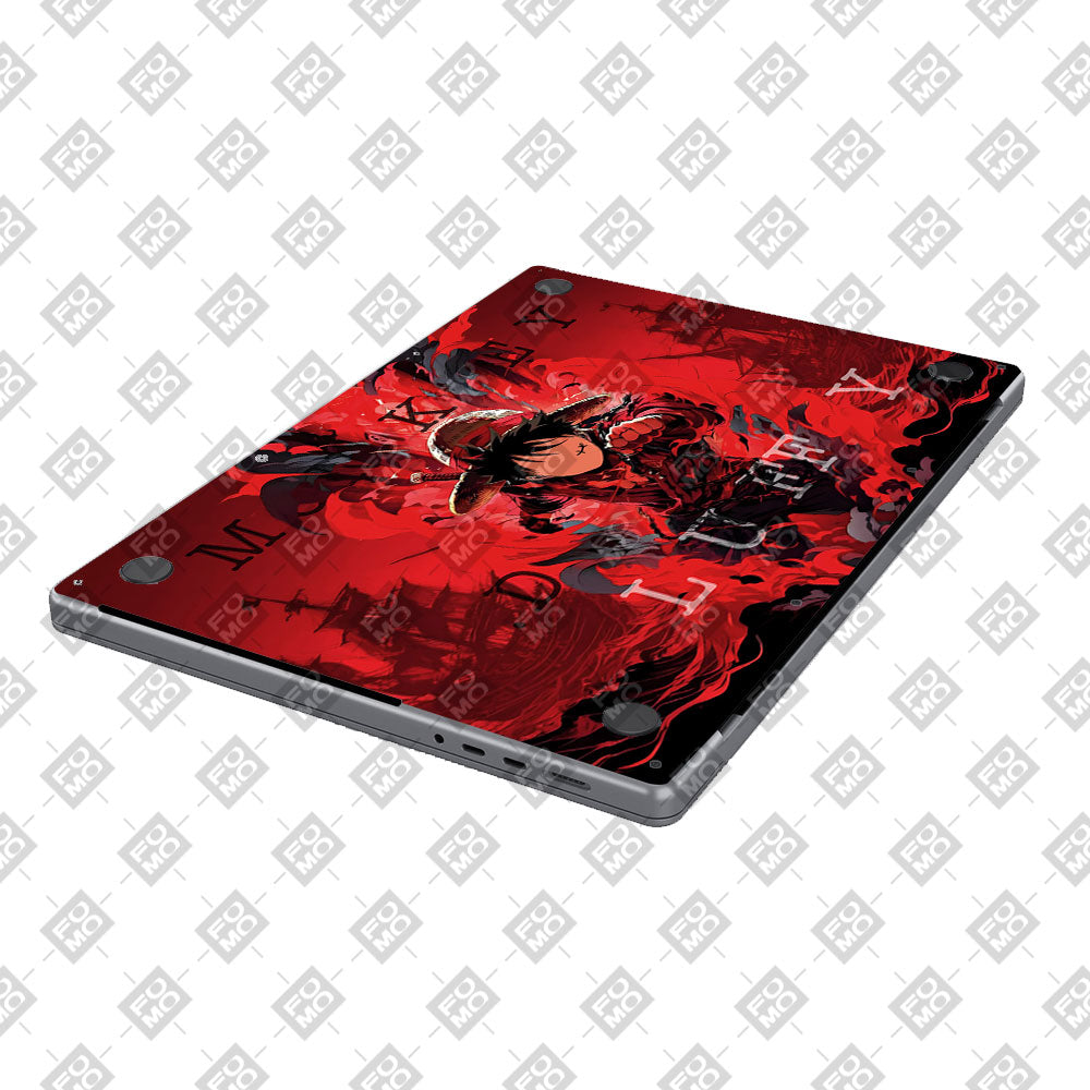 Red King Luffy Macbook Air 13 M5 2026 3D Laptop Skin