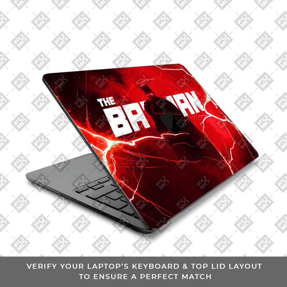 Red Rage Batman Macbook Air 15 M5 2026 3D Laptop Skin