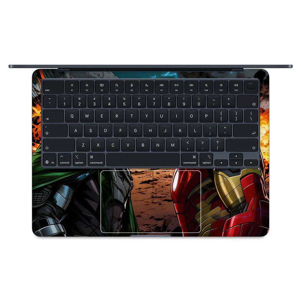 Iron Man vs Doom Macbook Air 13 M5 2026 3D Laptop Skin