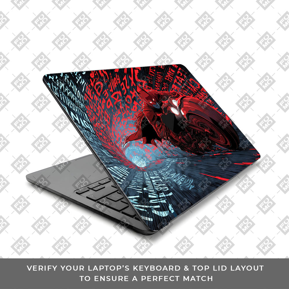 Dark Knight Overdrive Macbook Air 15 M5 2026 3D Laptop Skin