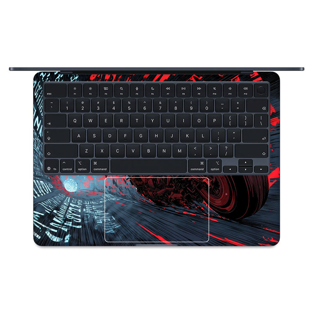 Dark Knight Overdrive Macbook Air 13 M5 2026 3D Laptop Skin