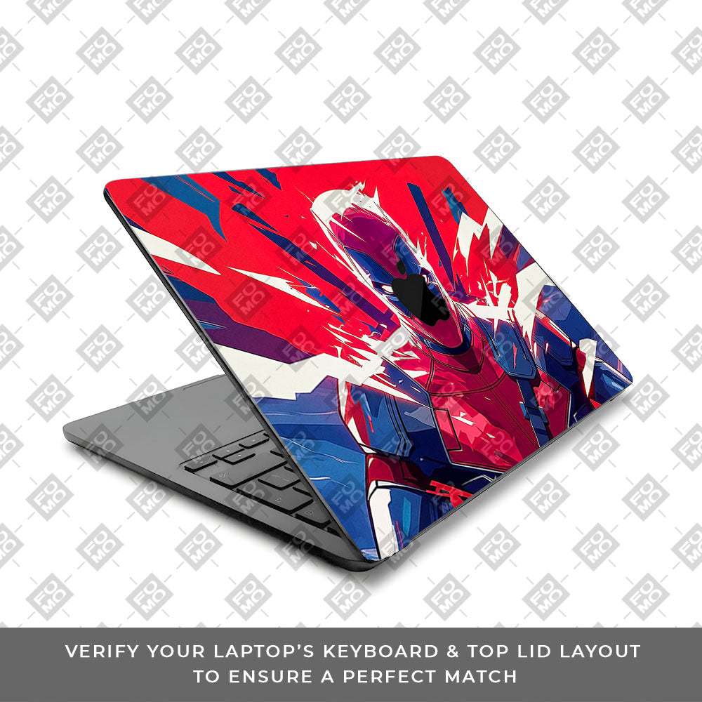 Deadpool Power Burst Macbook Air 15 M5 2026 3D Laptop Skin