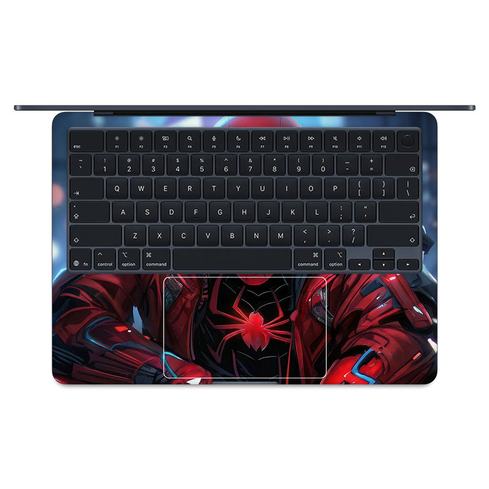 SpiderMan High Tech Hero Macbook Air 13 M5 2026 3D Laptop Skin