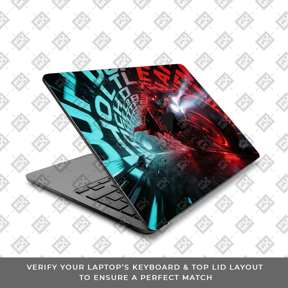 Batman's Cyber Pursuit Macbook Air 15 M5 2026 3D Laptop Skin