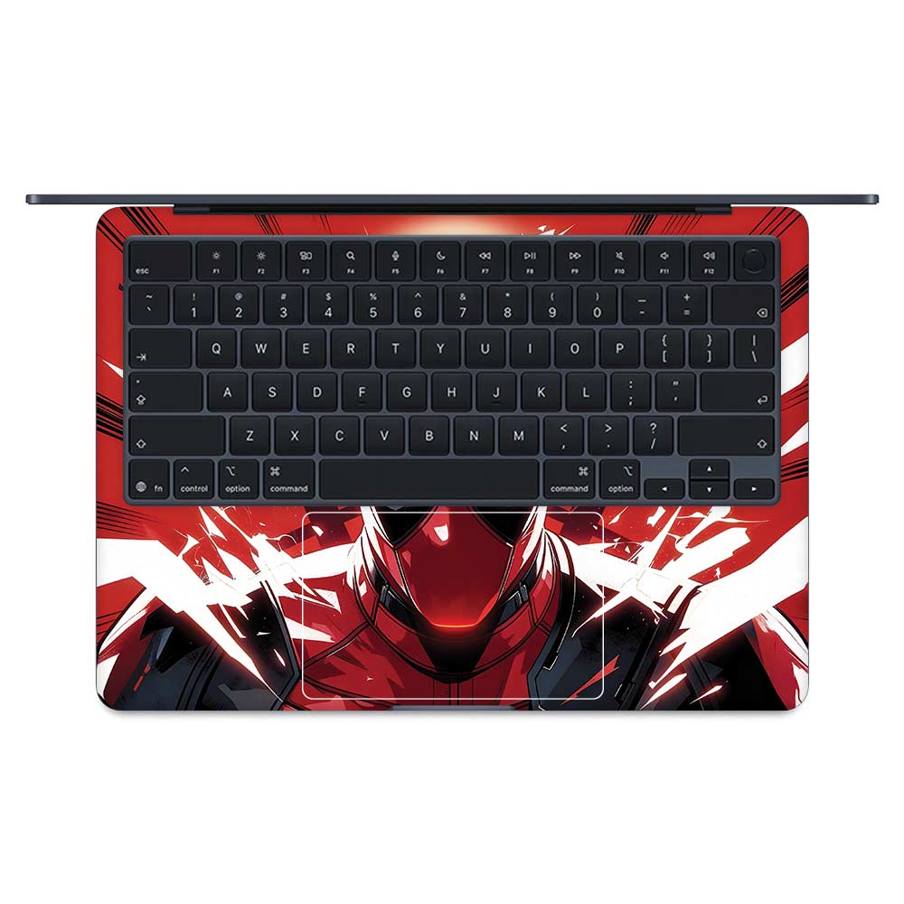 Deadpool Red Fury Macbook Air 13 M5 2026 3D Laptop Skin