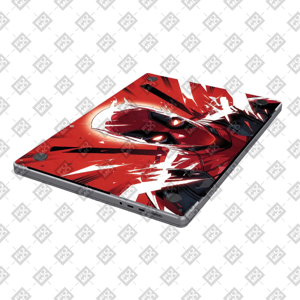 Deadpool Red Fury Macbook Air 13 M5 2026 3D Laptop Skin