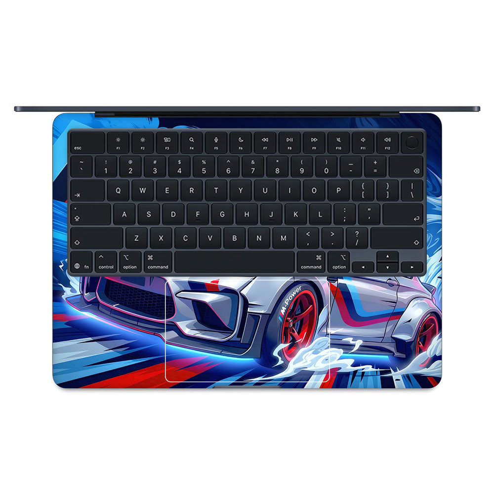 BMW M Performance Macbook Air 13 M5 2026 3D Laptop Skin
