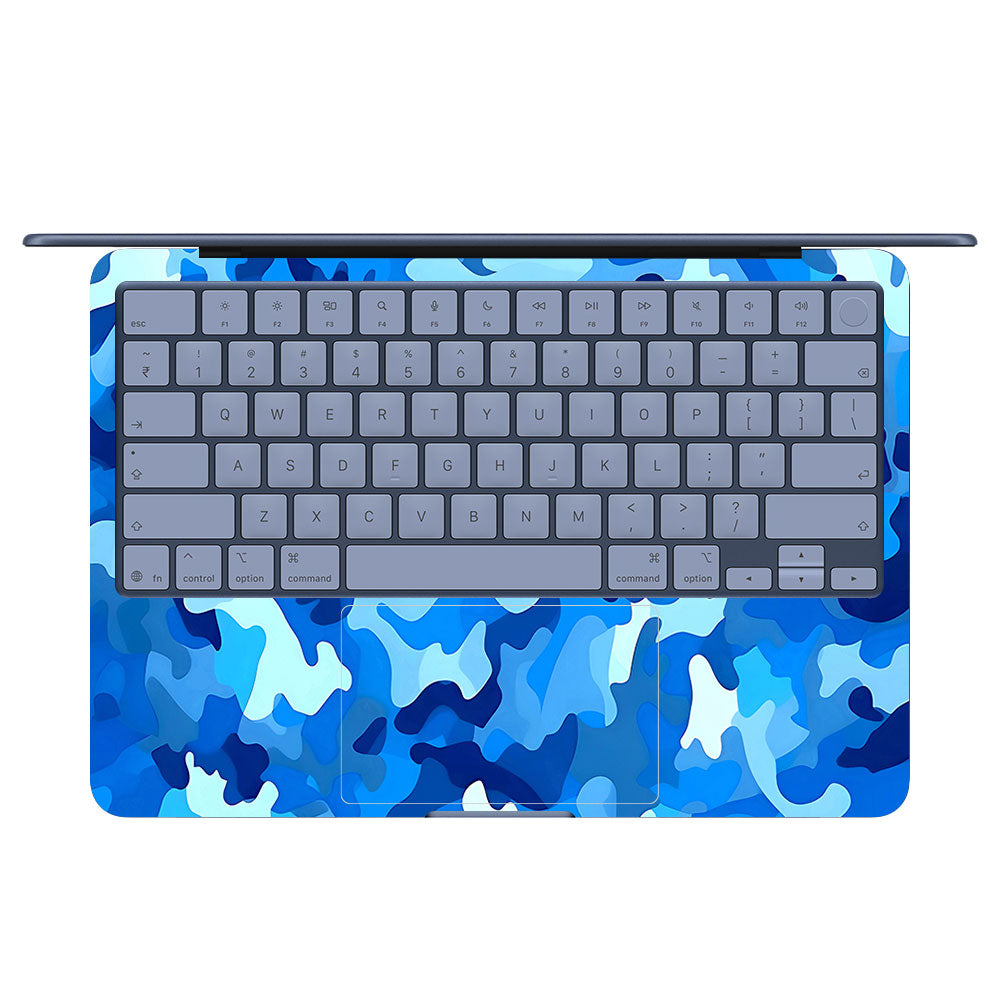 Arctic Blue Camo Pattern MacBook Neo 13 Laptop Skin