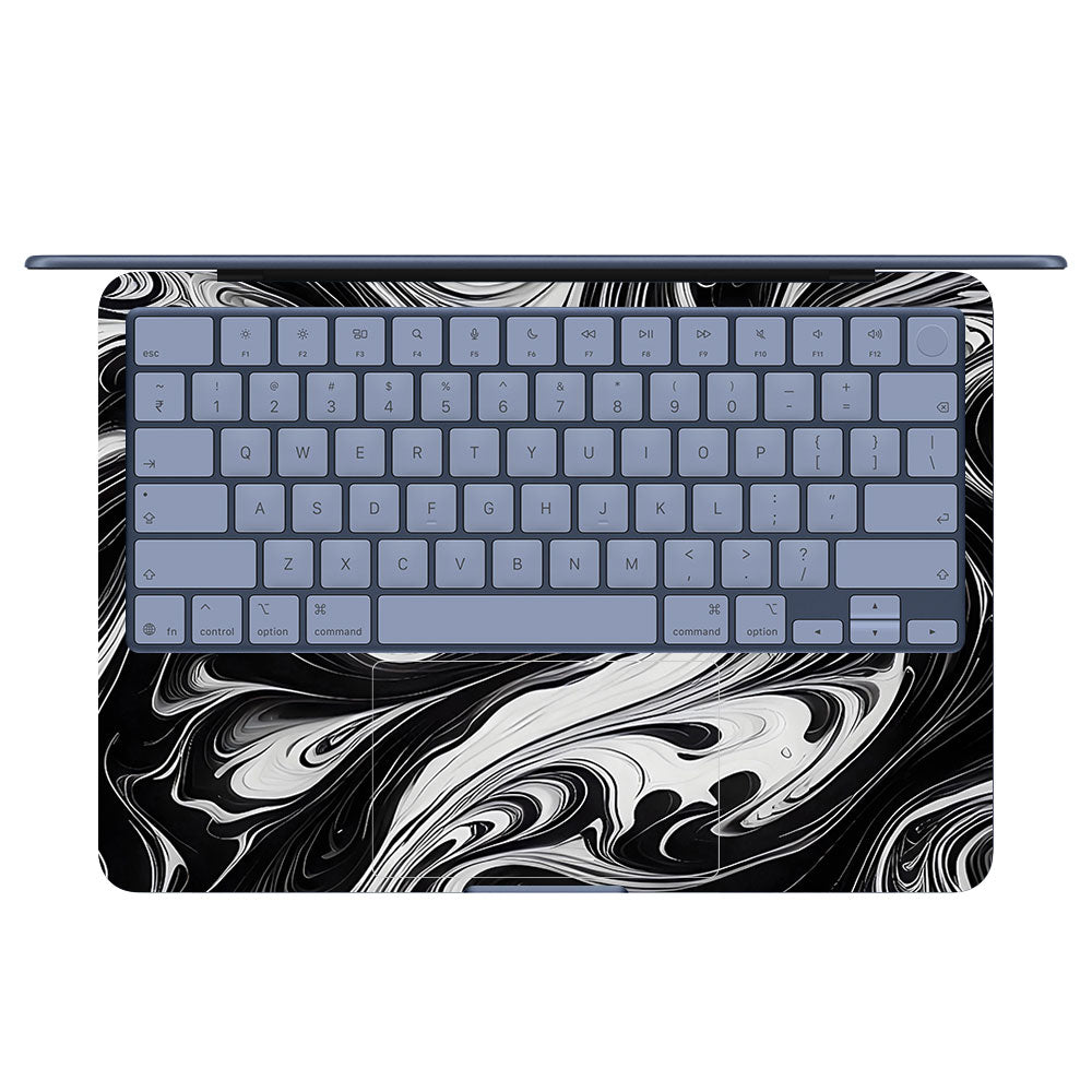 Black and White Marble MacBook Neo 13 Laptop Skin