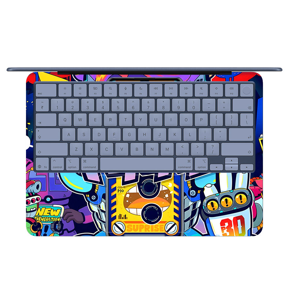 Futuristic Cyberpunk Vision MacBook Neo 13 Laptop Skin
