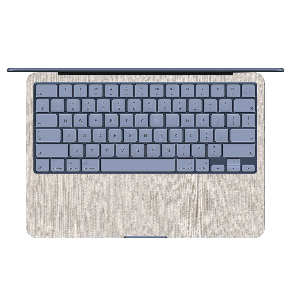Textured White Wood MacBook Neo 13 Laptop Skin