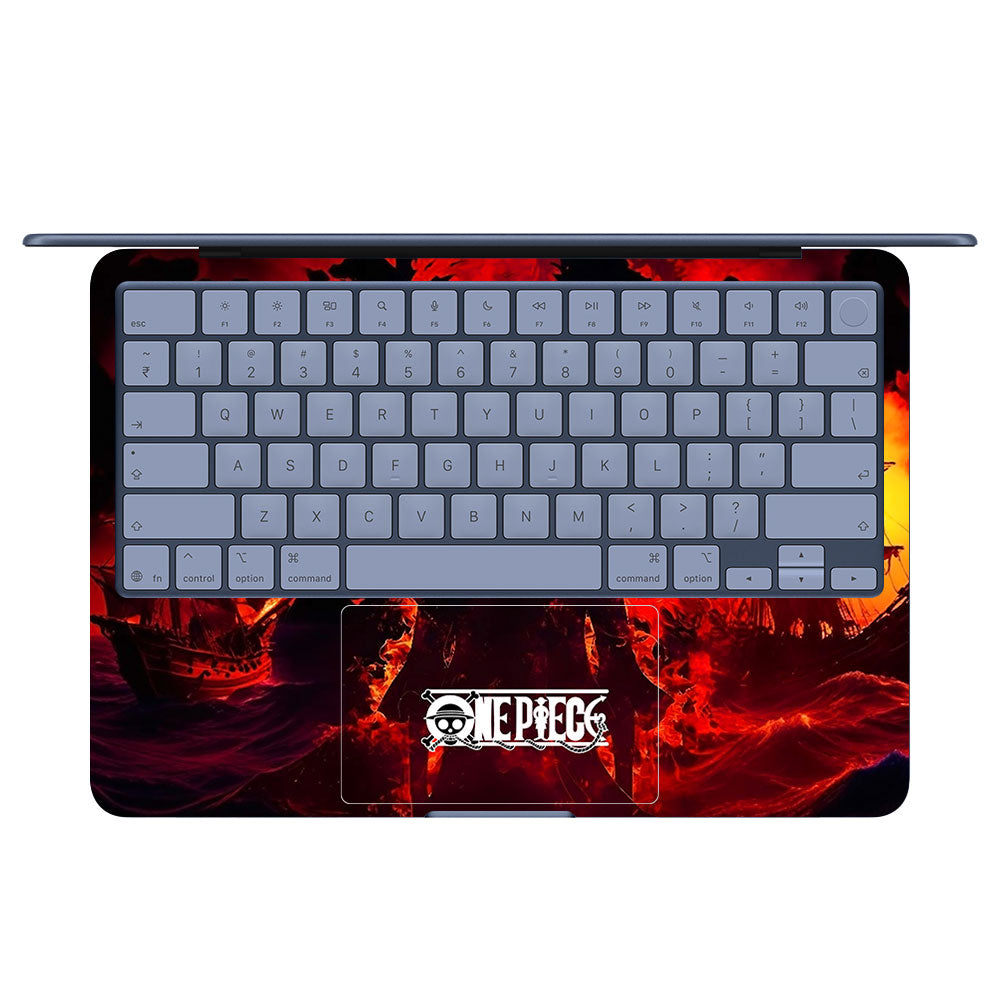 Luffy's Burning Tide MacBook Neo 13 Laptop Skin