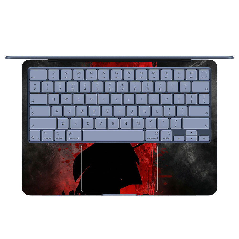 Loki Silhouette Red Strike MacBook Neo 13 Laptop Skin