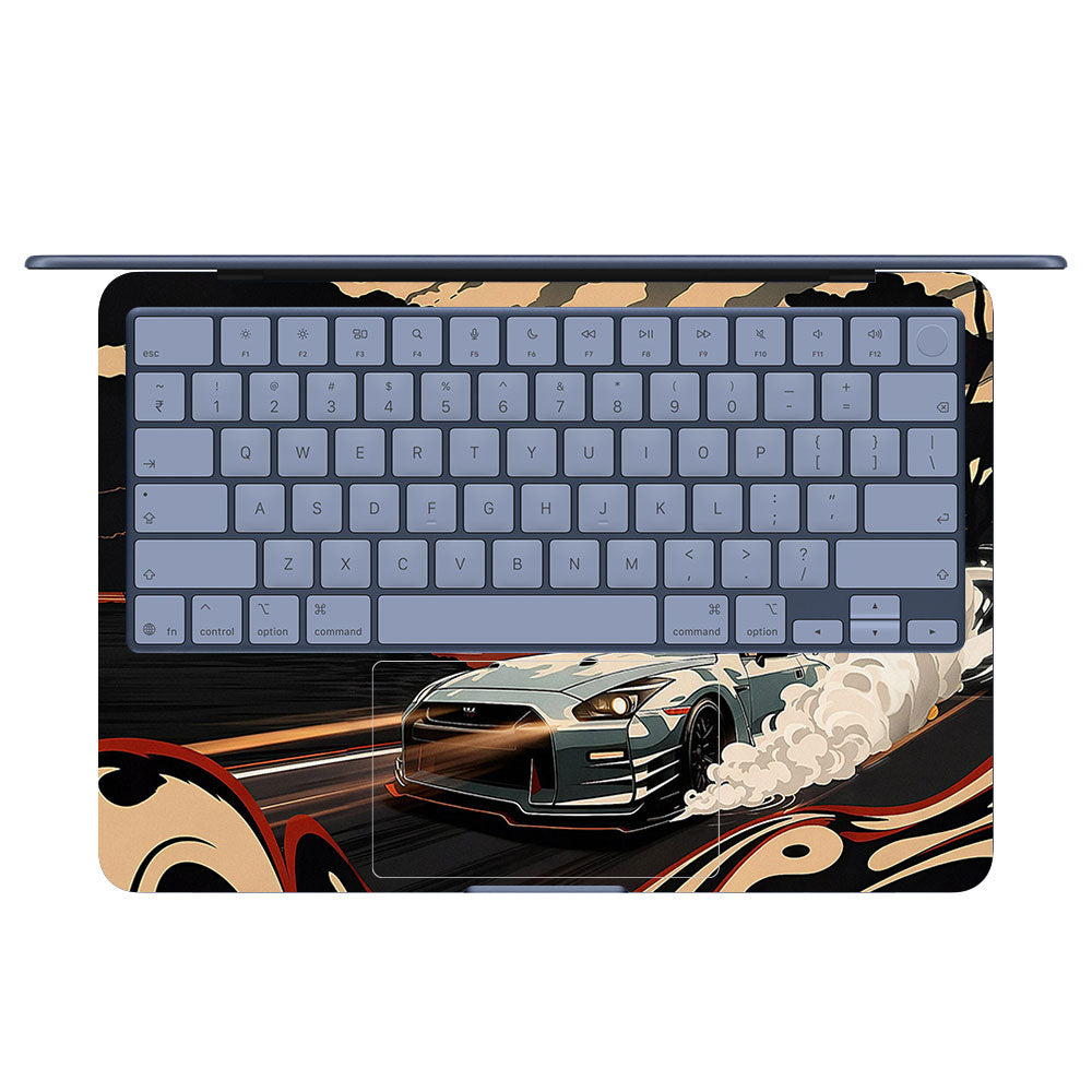 Samurai Rising Sun GTR MacBook Neo 13 Laptop Skin